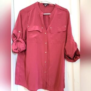 3/$30 - Women's Rafaella long sleeve blouse, size Medium M